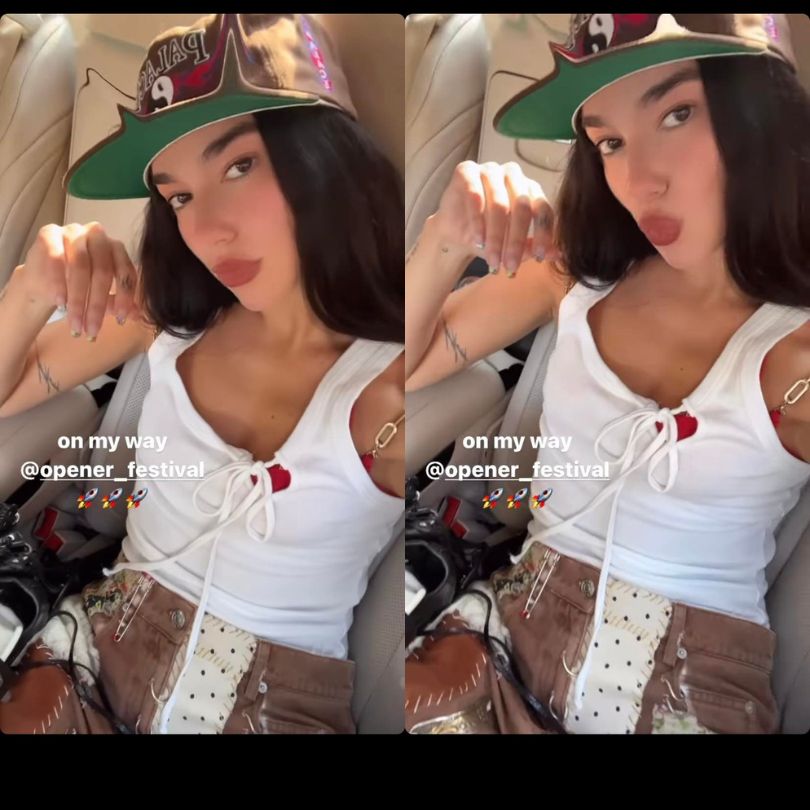 Dua Lipa w drodze na Open'er Festival