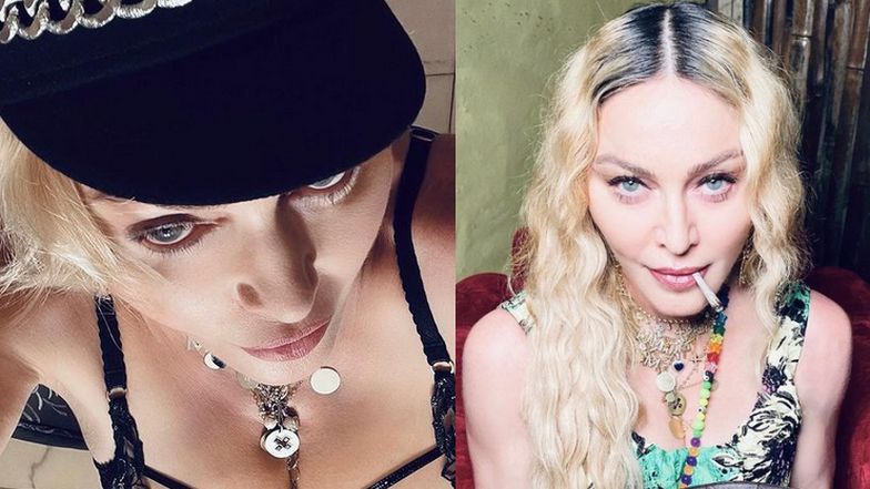 Madonna wdzięczy się do zdjęć w łazience