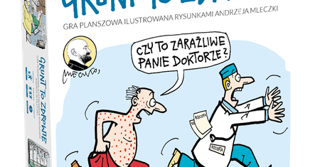 Gry planszowe ilustrowane rysunkami Andrzeja Mleczki
