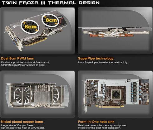 MSI Radeon 7950 TwinFrozr III - chłodzenie