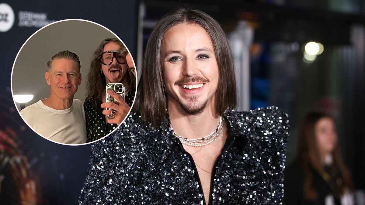 Michał Szpak wybrał się z tatą na koncert Bryana Adamsa
