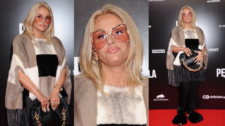 Dagmara Kaźmierska na premierze "Pętli" Patryka Vegi