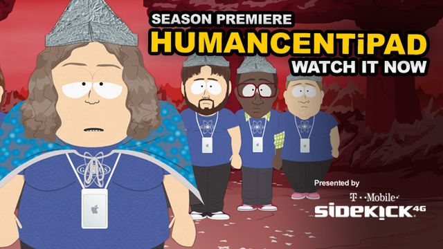 HUMANCENTiPAD - South Park wyśmiewa się z Jobsa i iPada 1