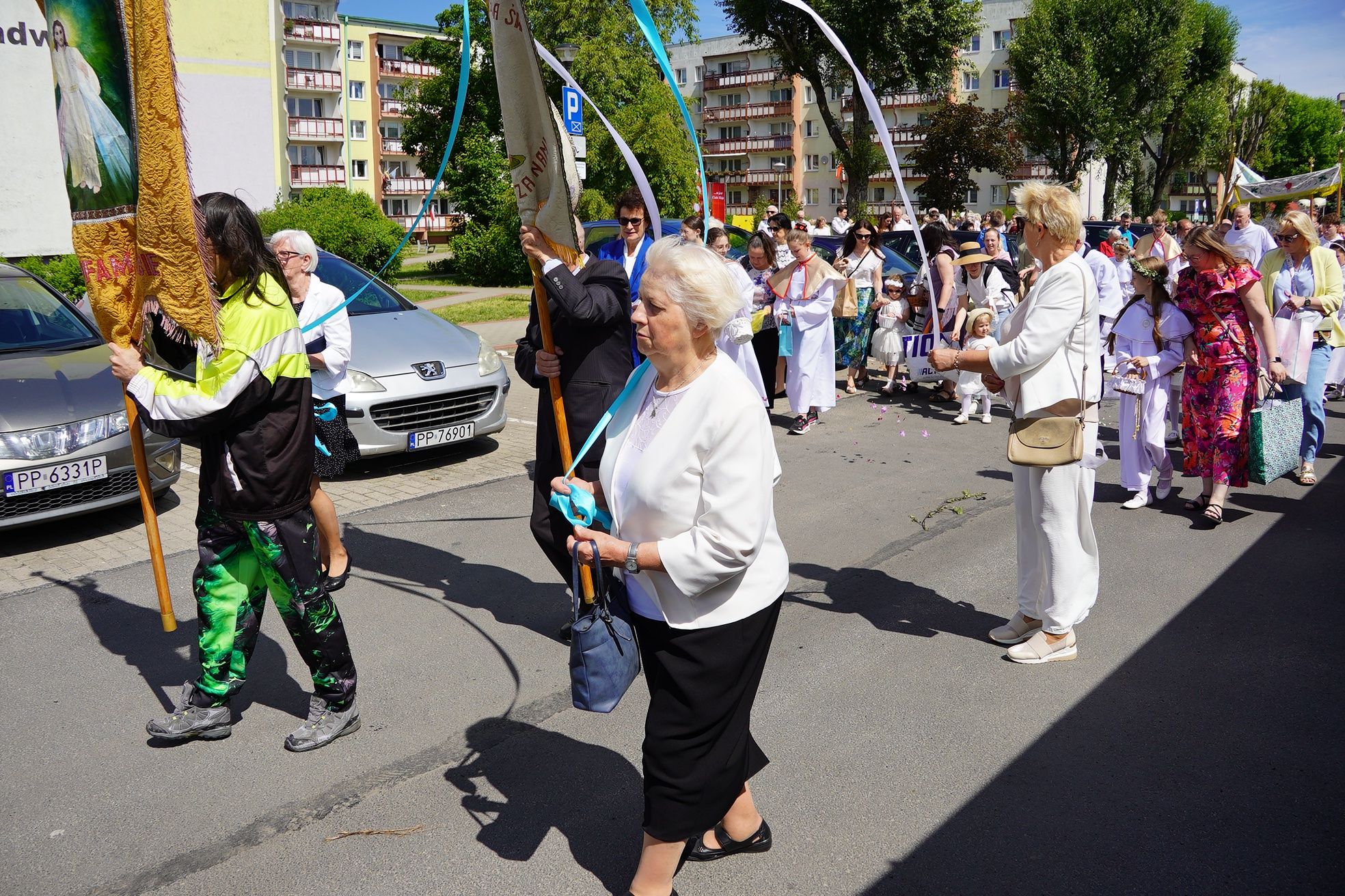Procesja Bożego Ciała w Parafii Miłosierdzia Bożego w Pile