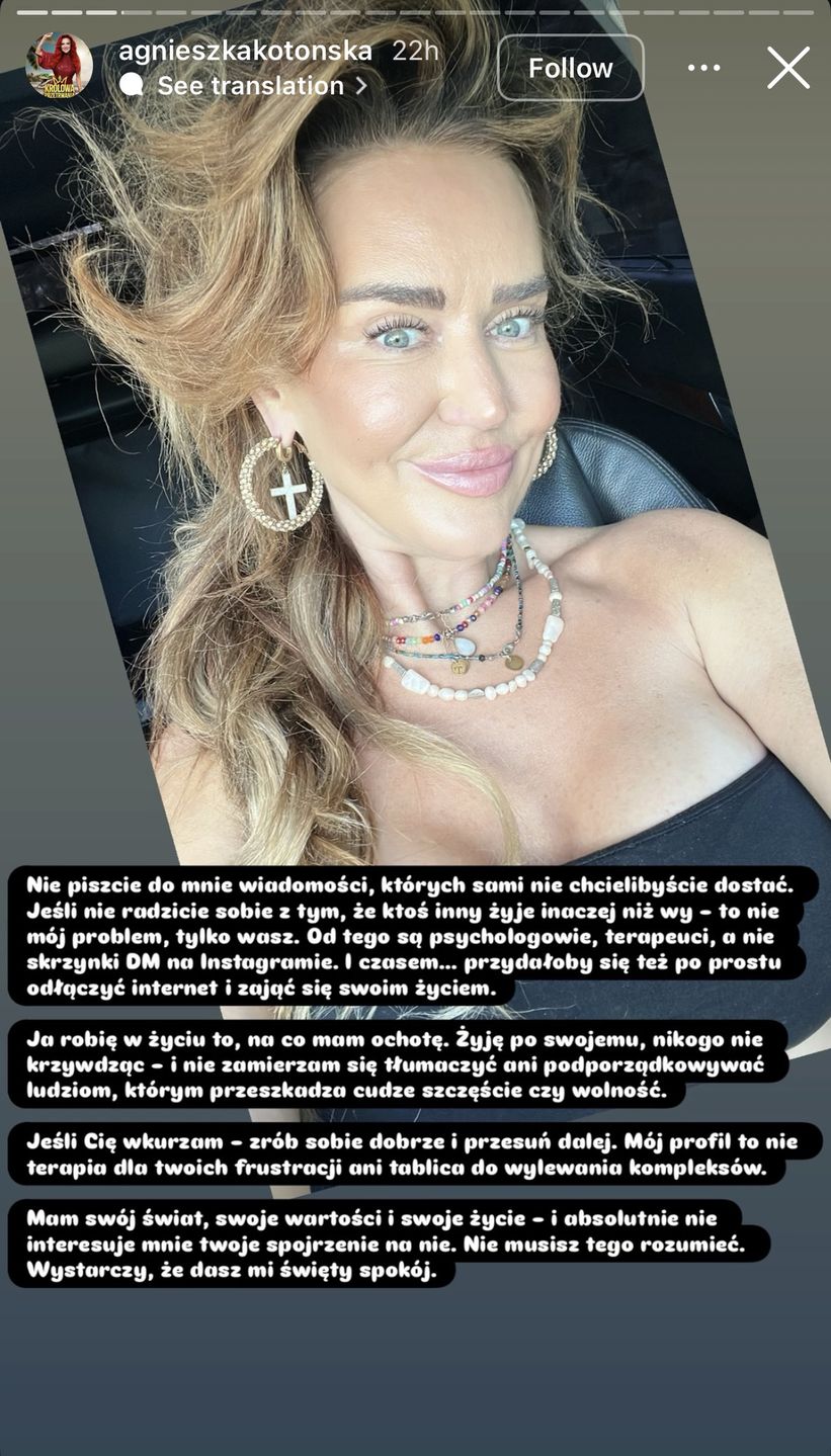 Agnieszka Kotońska rozlicza się z hejterami
