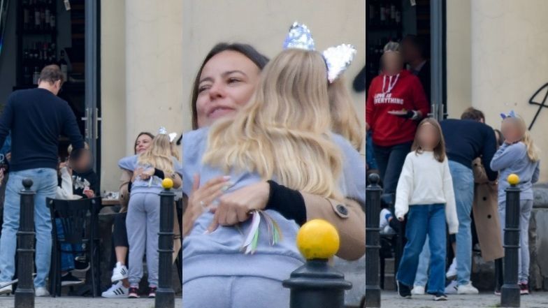 Anna Mucha i Jakub Wons prezentują rodzinną sielankę podczas wypadu do kawiarni