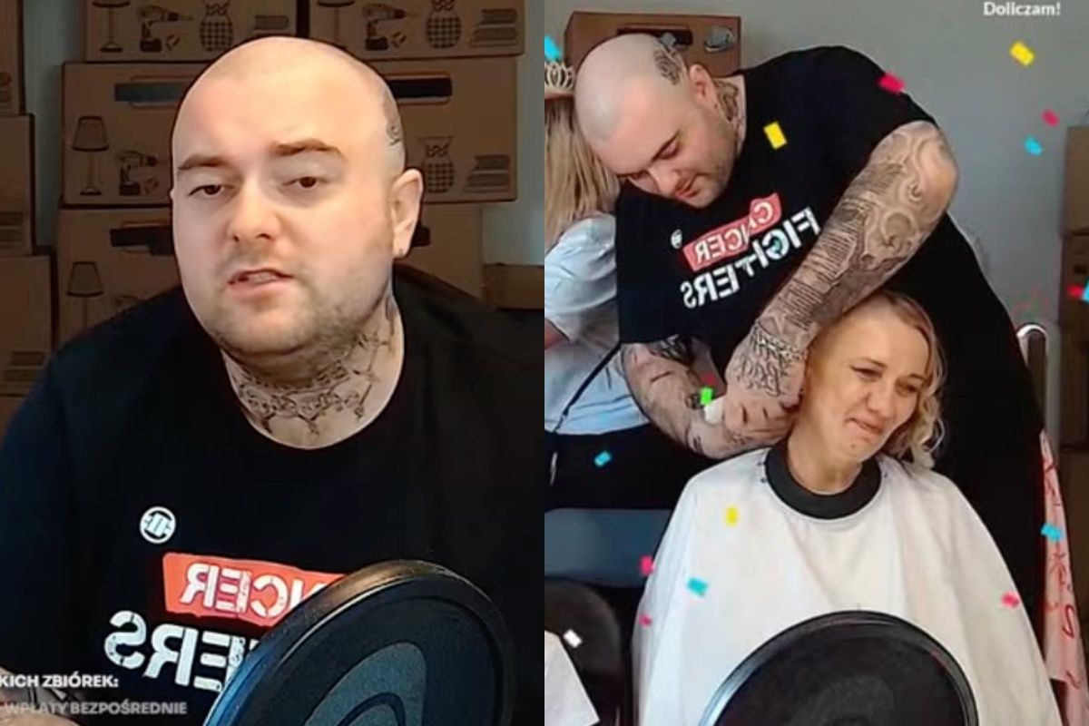 Niezwykły GEST mamy Bedoesa podczas zbiórki. Raper ściął jej włosy