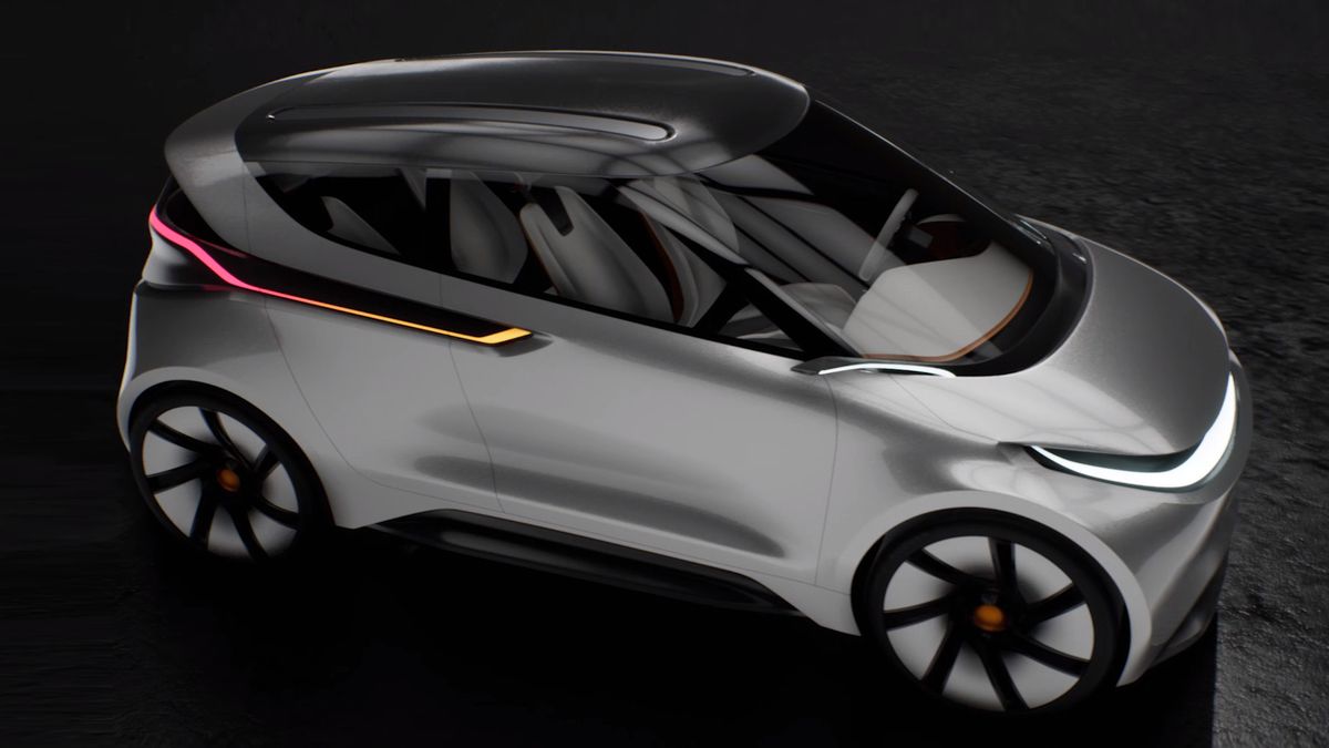 Koncept "Curie" autorstwa Mariusza Tomiczka. Jeden ze zwycięzców konkursu Electromobility Poland