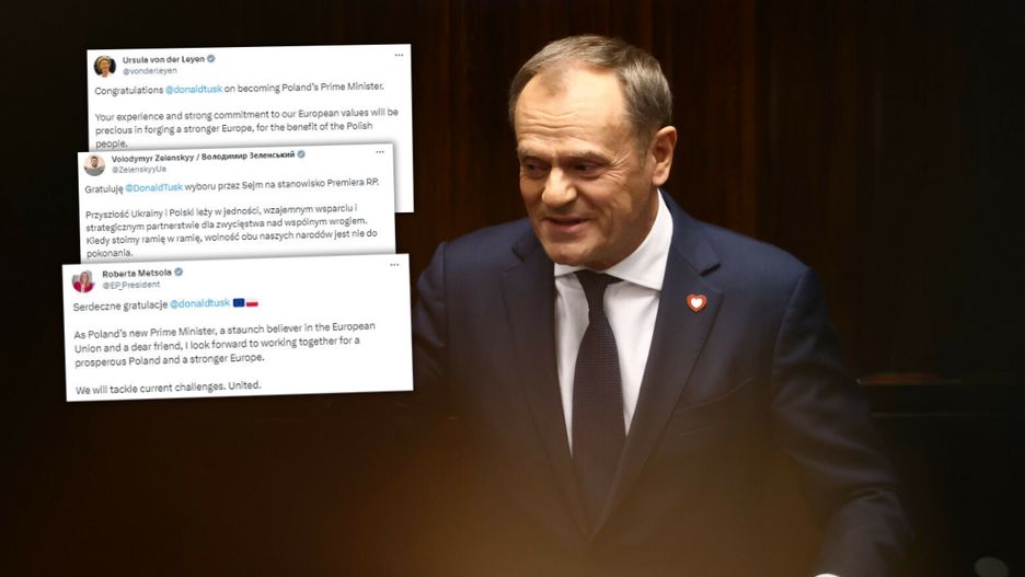 Do Donalda Tuska płyną gratulacje z całego świata