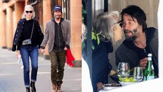 RZADKI WIDOK. Keanu Reeves i Alexandra Grant wymieniają czułości na randce. Uwagę zwraca pierścionek