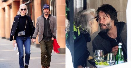 RZADKI WIDOK. Keanu Reeves i Alexandra Grant wymieniają czułości na randce. Uwagę zwraca pierścionek