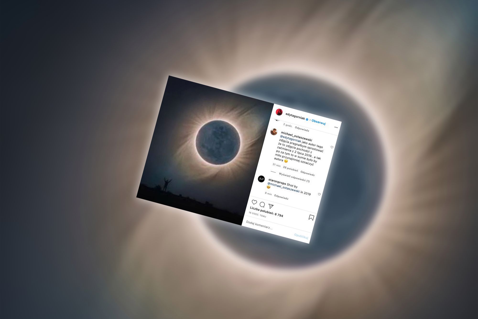Edyta Górniak wykorzystała zdjęcie fotografa bez zgody. Później się poprawiła 1
