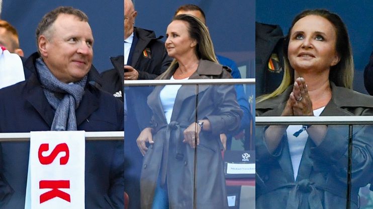 Joanna i Jacek Kurscy kibicują biało-czerwonym na meczu