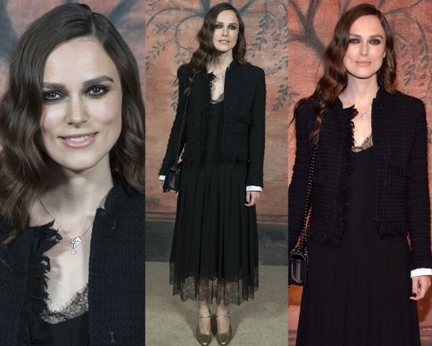 Mizerna Keira Knightley w "żałobnej" stylizacji