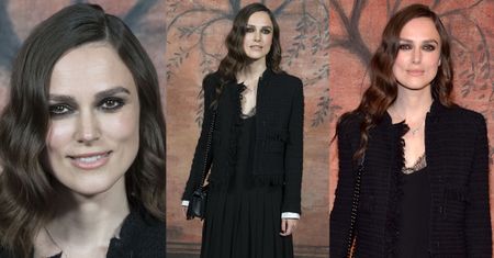 Mizerna Keira Knightley w "żałobnej" stylizacji