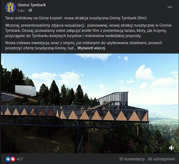 Projekt tarasu widokowego budzi kontrowersje.
