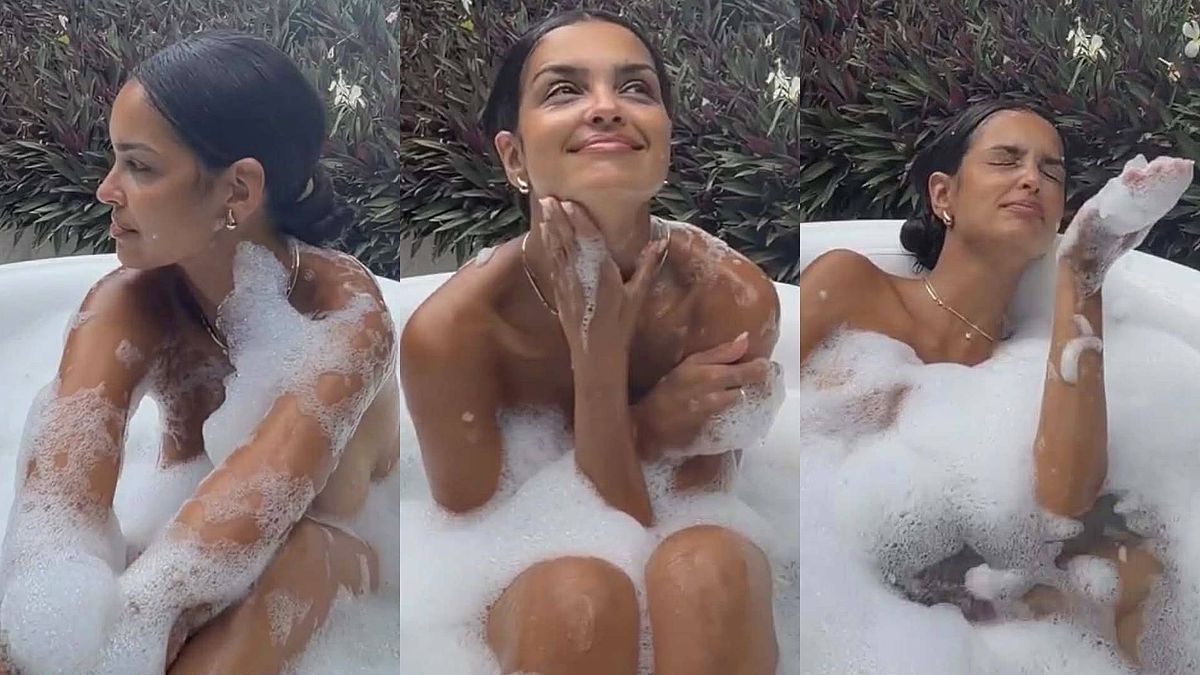 Klaudia El Dursi w kąpieli