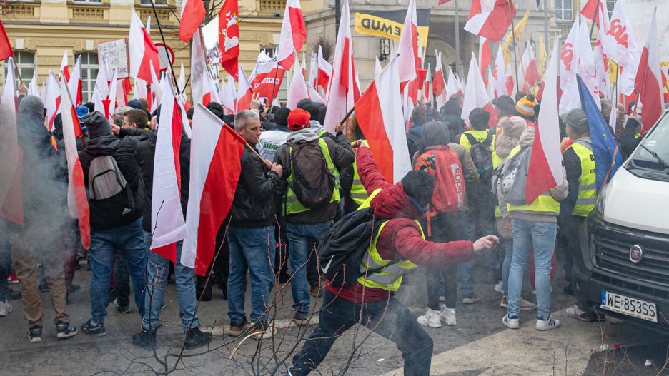 Protest rolników w Warszawie