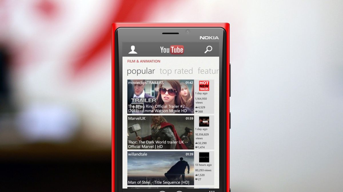 Microsoft wygrał bitwę. Oficjalny YouTube na Windows Phone'a już jest 1