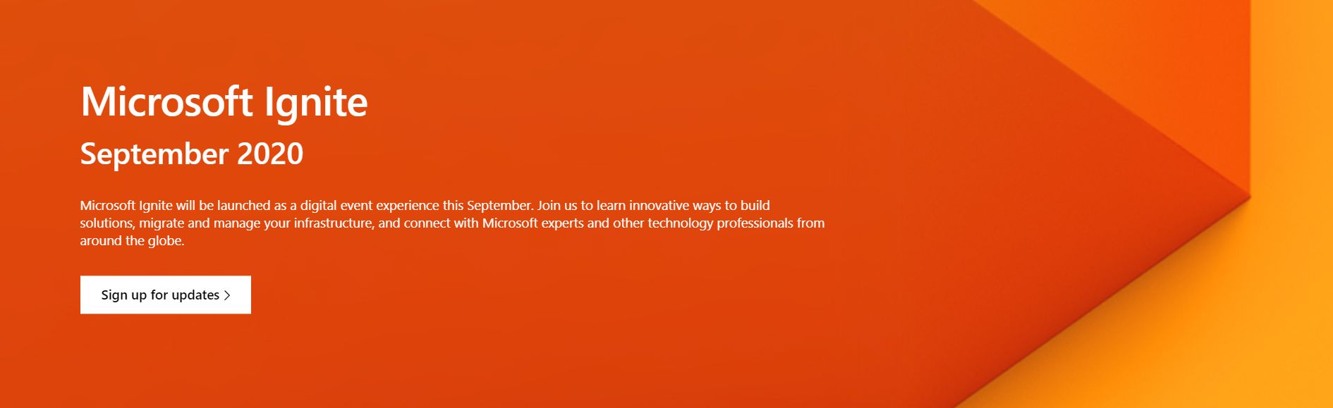 Microsoft Ignite 2020 odbędzie się tylko w trybie online, źródło: Microsoft.