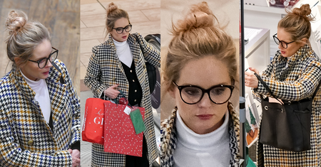 Olga Kalicka i jej wielki brzuch buszują po galerii handlowej (ZDJĘCIA)