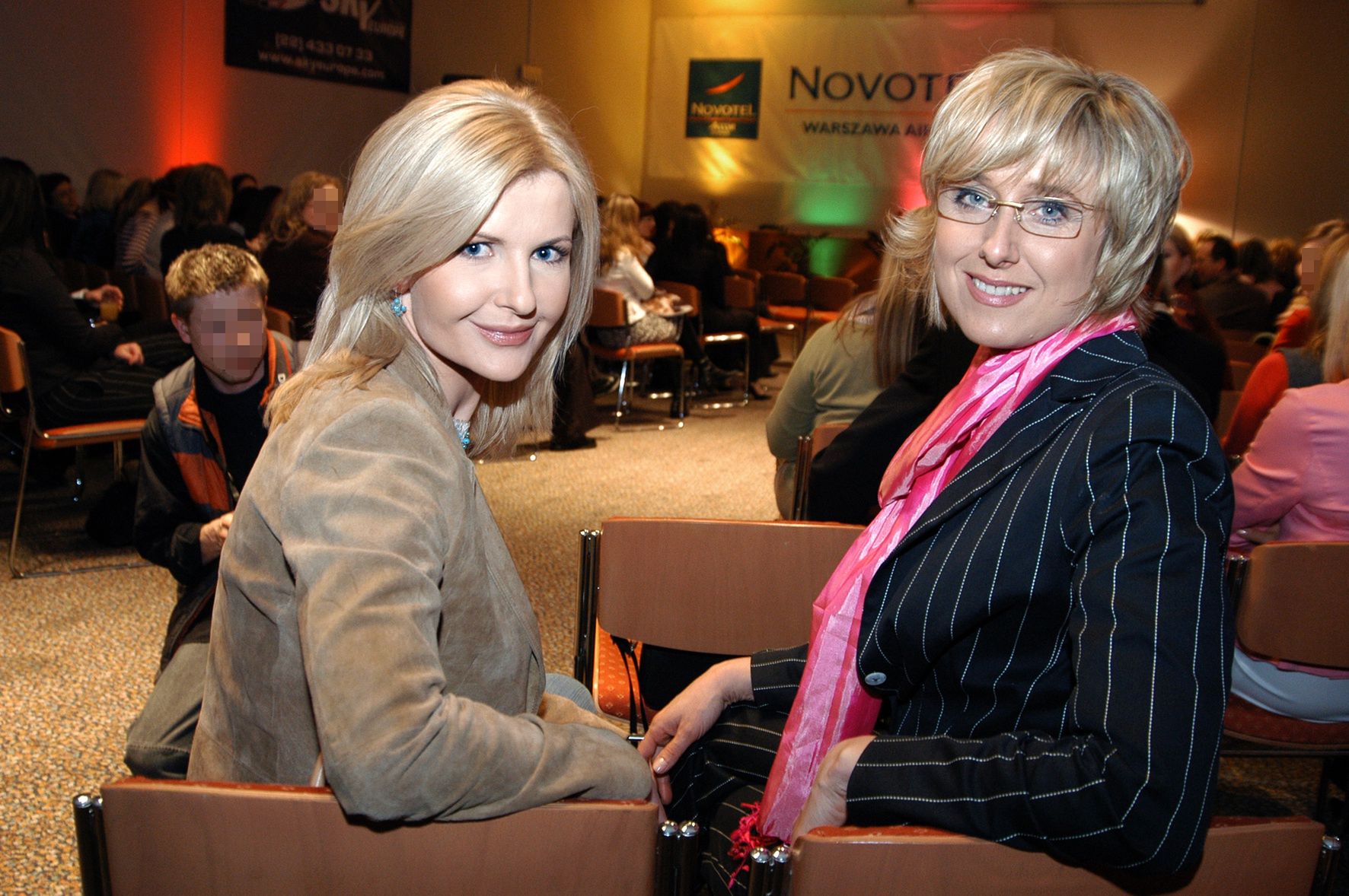Joanna Racewicz i Agata Młynarska w marcu 2005 roku