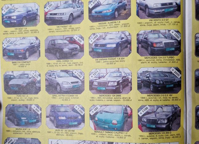 autos usados ​​en 2000