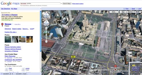 Google Earth w przeglądarce