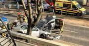 Warszawa: Zderzenie czołowe dwóch aut w Ursusie. Ranna pasażerka z przewozu osób