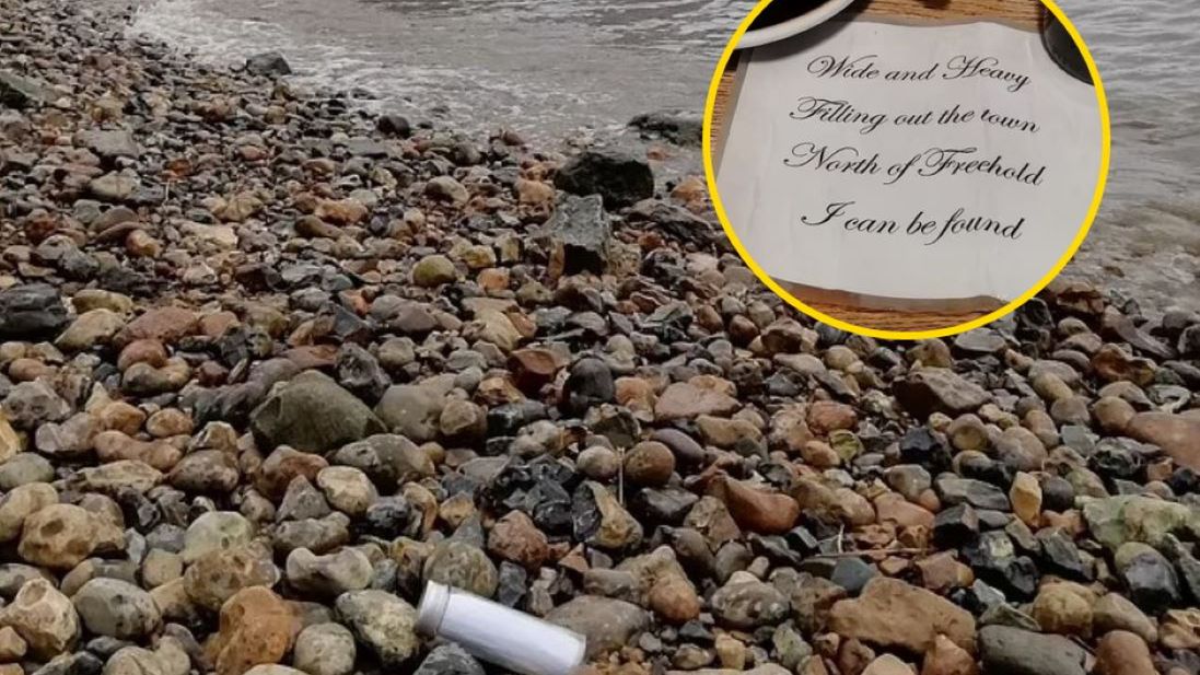 Chris znalazł butelkę z tajemniczą wiadomością 