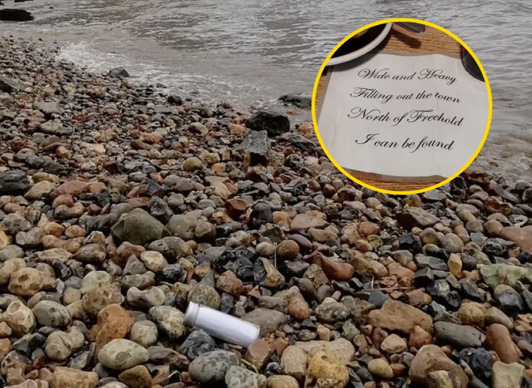 Rzeka wyrzuciła butelkę z łamigłówką. Wskazuje miejsce ukrycia skarbu?