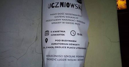 Lublin: Uczniowie będą protestować przed Kuratorium. Chcą poprzeć swoich nauczycieli
