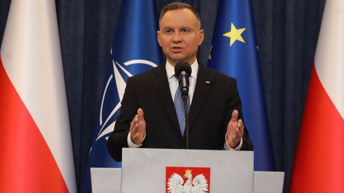 Prezydent Andrzej Duda wygłosił oświadczenie ws. negocjacji KPO oraz odmowy podpisu pod ustawą nazywaną Lex Czarnek 2.0