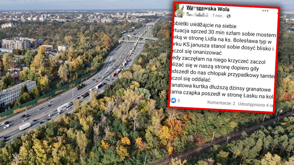 W jednym z warszawskich parków ma grasować zboczeniec