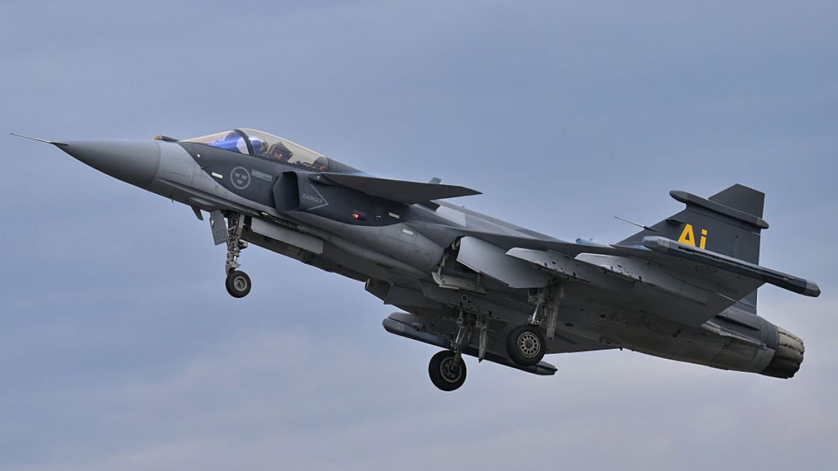 Samolot Saab JAS-39E Gripen; zdj. poglądowe