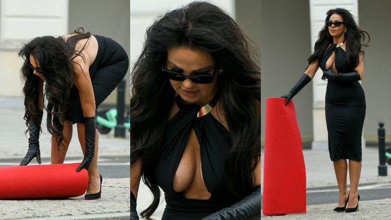 Sylwia Bomba rozłożyła sobie czerwony dywan i zaliczyła wpadkę!