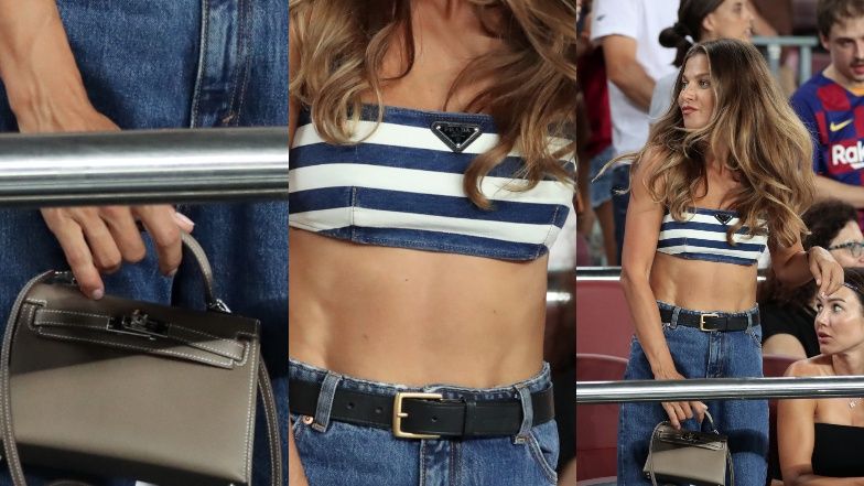 Anna Lewandowska kibicuje Robertowi na trybunach w dniu swoich 34. urodzin