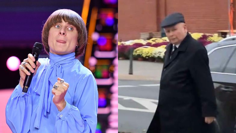 Ralph Kaminski nagrał Jarosława Kaczyńskiego na Powązkach