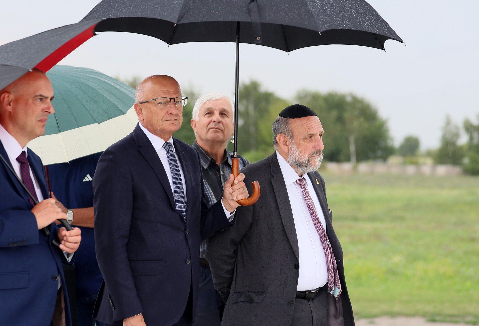Ceremonia pamięci na Majdanku