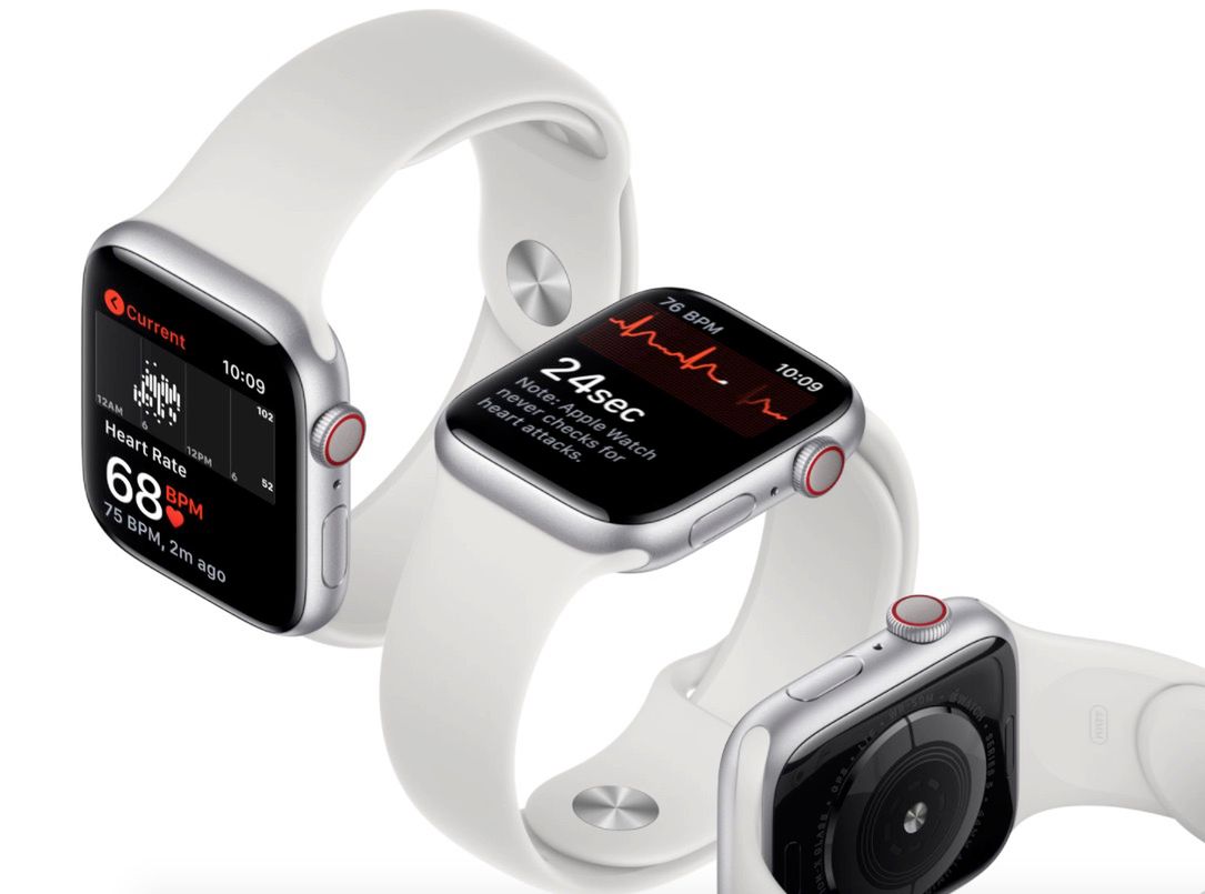 Apple Watche 4 i 5 generacji potrafią monitorować pracę serca dzięki funkcji EKG