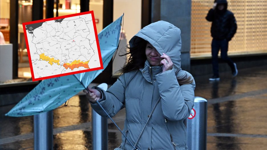 Silny wiatr na południu Polski