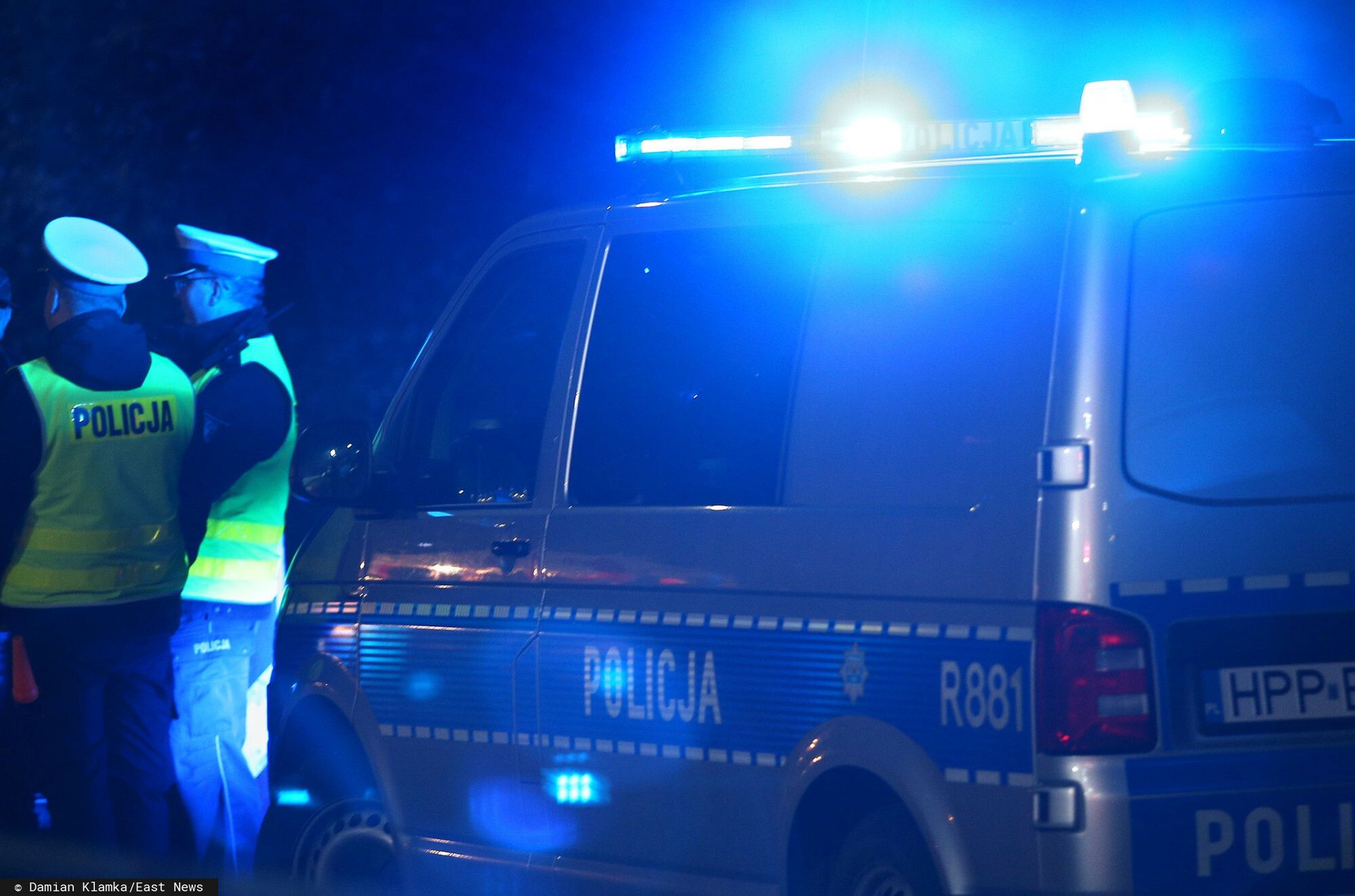 Policja wypadek