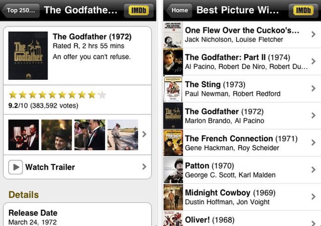 Oscary 2010 – przegląd filmowych aplikacji na iPhone’a 3