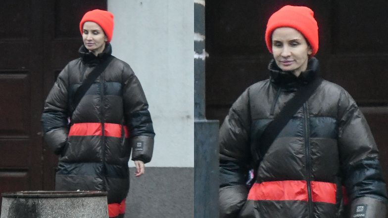 Viola Kołakowska parkuje na przystanku autobusowym