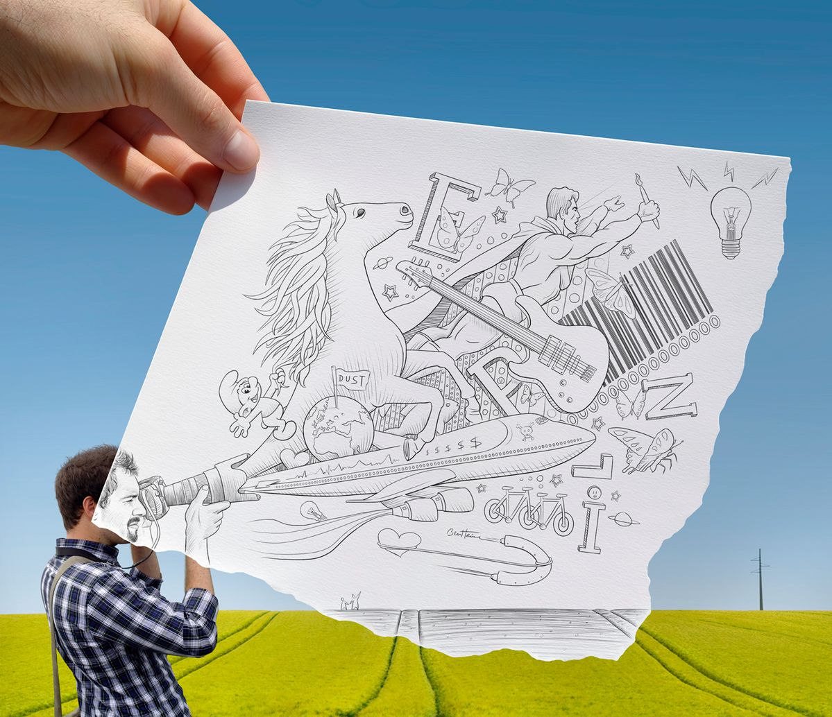 Ben Heine: Pencil vs Camera [GALERIA]