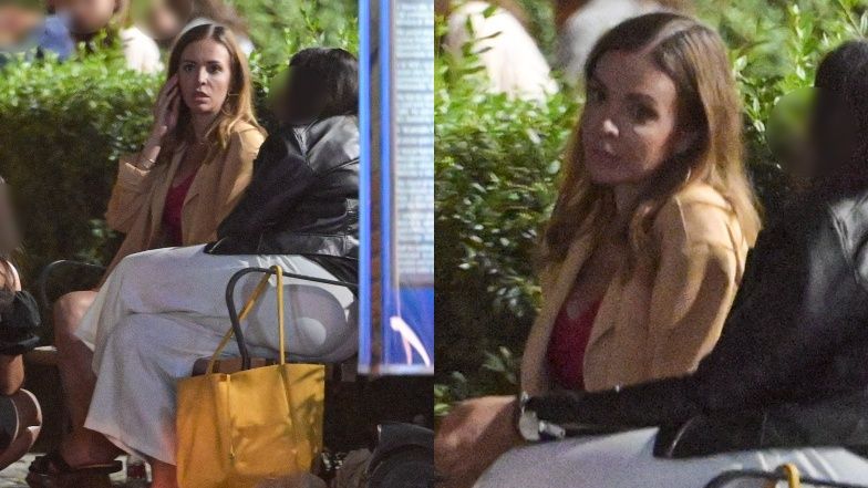 Anna Wendzikowska bawi się z przyjaciółkami na Placu Zbawiciela