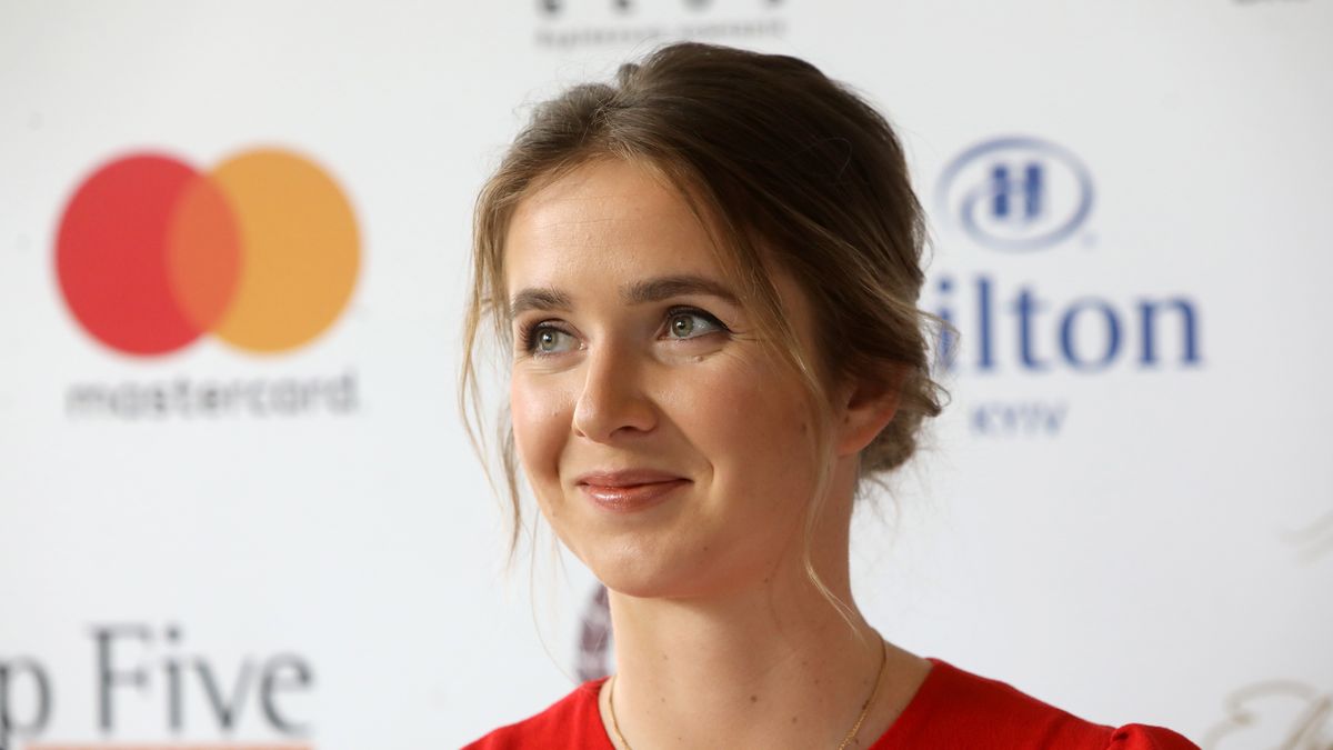 KYIV, UKRAINE - NOVEMBER 22, 2019 - Ukrainian tennis player, WTA N6 Elina Svitolina attends a press luncheon to announce the launch of the Elina Svitolina Foundation and the date of the inaugural gala dinner, Kyiv, capital of Ukraine. The athlete's foundation will support young tennis players. - PHOTOGRAPH BY Ukrinform / Barcroft Media (Photo credit should read Ovsyannikova Yulia/ Ukrinform / Barcroft Media via Getty Images)