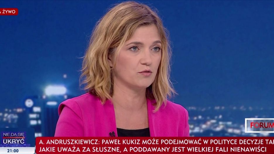 Jednym z gości magazynu "Forum" na TVP Info była posłanka Lewicy Magdalena Biejat