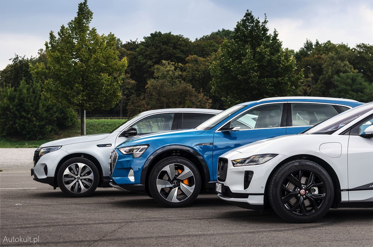 Jaguar I-Pace kontra Mercedes EQC i Audi e-tron: porównanie (fot. Mariusz Zmysłowski)