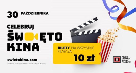 Święto Kino powraca. Jeden dzień z biletami za 10 zł